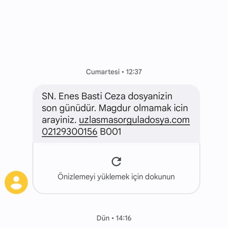 ERESTA (SMS) Müşteri Deneyimini Tehdit Eden Sahte SMS Uyarısı