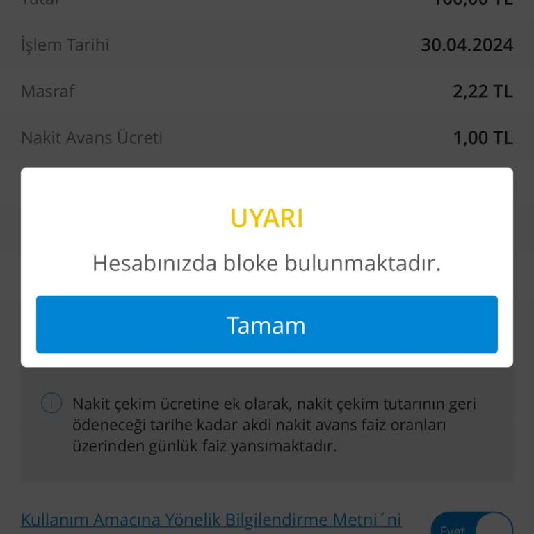 Denizbank Kartımın Blokesini Açmıyor