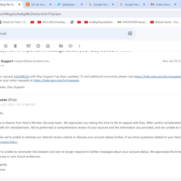 Etsy Permanently Banned My Account Right After I Paid $15