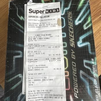 Skechers Çocuk Ayakkabısı 4 Günde Ön Üç Kısımları Açıldı.
