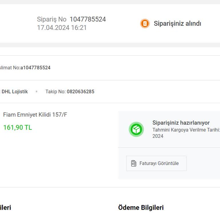 Koçtaş Ödememizi Yaptık Ürünümüz Gelmedi