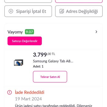 Pazarama Dan Alışveriş Pişmanlıktır