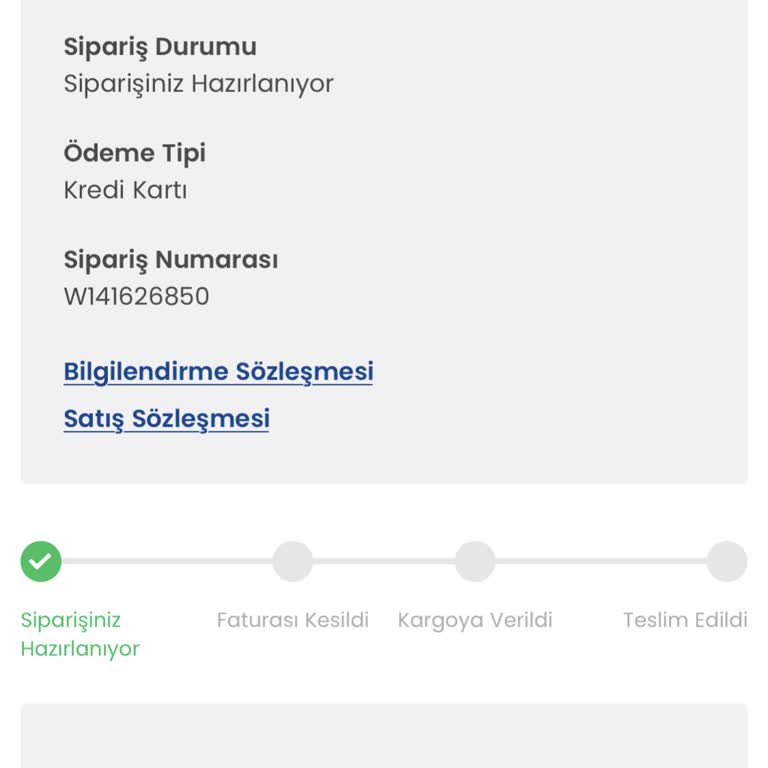 D&R Sipariş İptali / Sorumsuzluğu