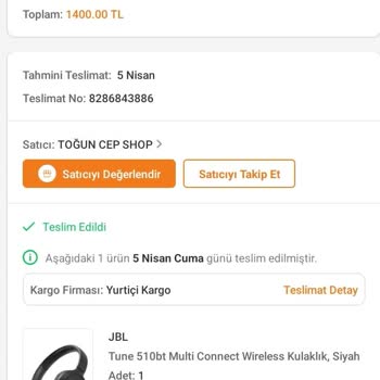JBL Tune 510bt Kulaklığım Üstünden Bir Ay Geçmeden Kırıldı