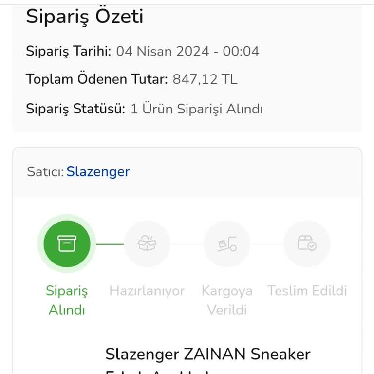 Slazenger Marka Ürünler Ve Verilen Sözlerin Tutulmaması