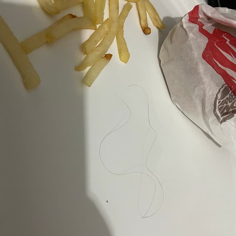 Burger King Patates Saç Çıktı...