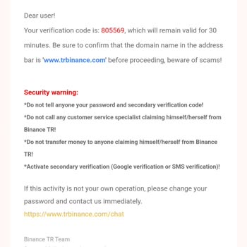 Binance Hesabım Hacklendi Ve Devre Dışı Bırakıldı