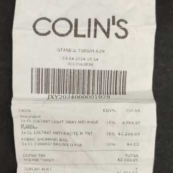 Colin's Ürünümü Teslim Etmiyor.