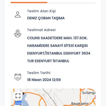 Colin's Ürünümü Teslim Etmiyor.