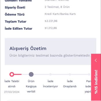 Penti Para İadesi Yapılmıyor