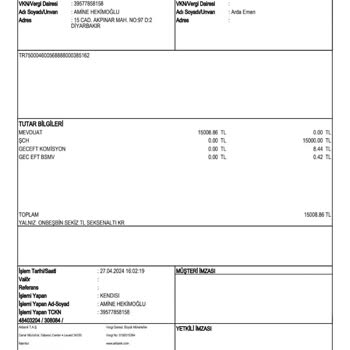 Akbank Benden Habersiz Kredi Çekilmiş