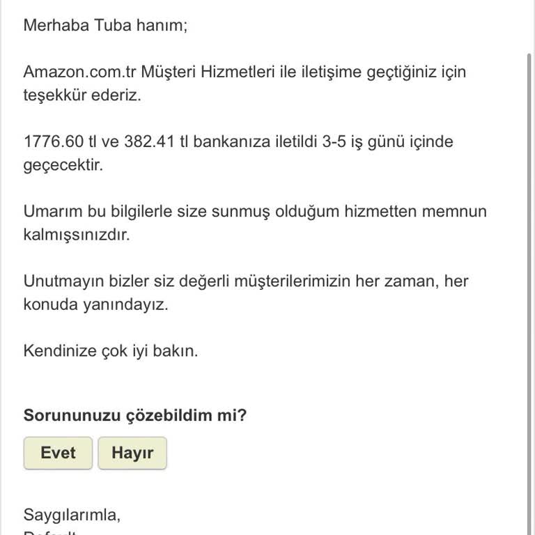 Amazon.com İademi Neredeyse 1 Aydır Yapmıyor.