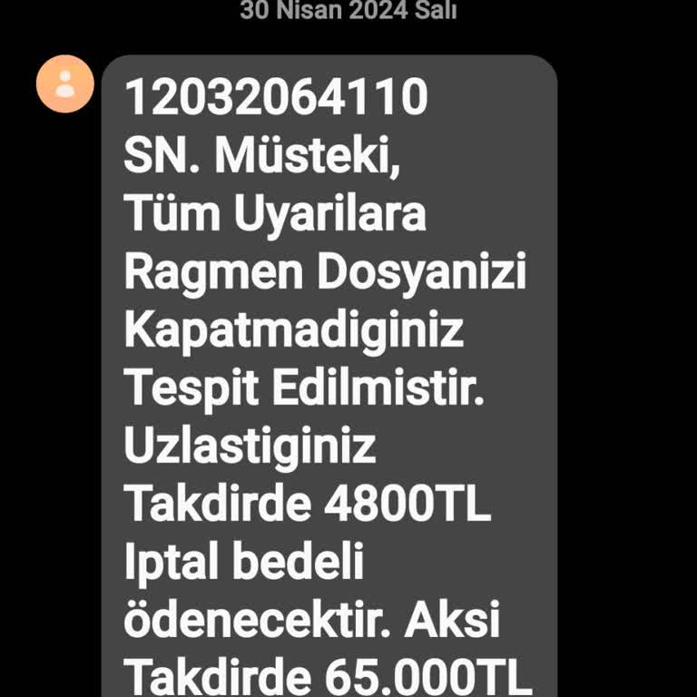 ERESTA (SMS) Eresta Asılsın Mesaj Yolladı