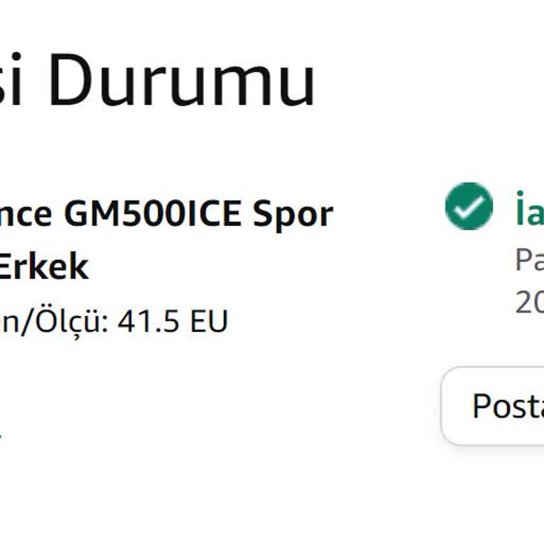 Amazon Ürünü İade Etmiyor