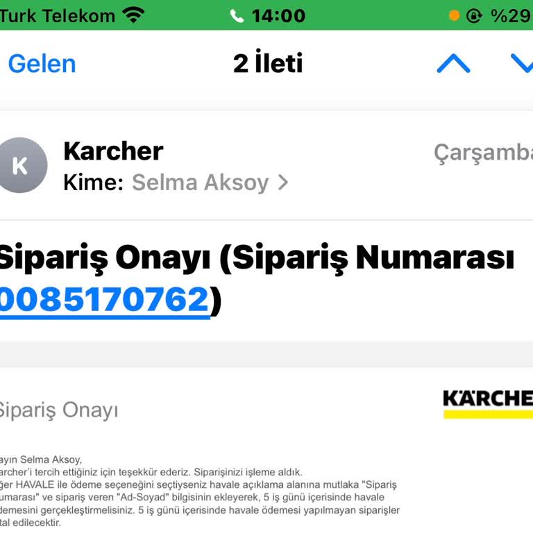 Karcher Halı Ve Koltuk Yıkama Makinesi 7gün Oldu Haber Yok