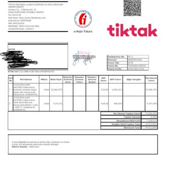 Tiktak Hasar Sonrası Fatura Bedeli