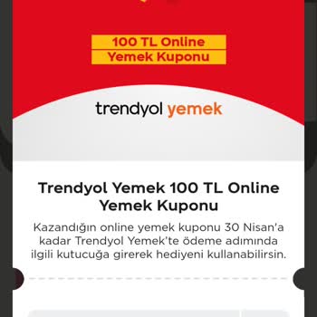 Trendyol Yemek İndirim Fırsatları Kuponu