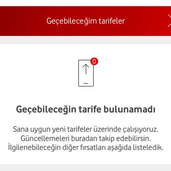 Vodafone Faturalı Tarife Değişikliği