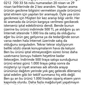 2407404141 Numaralı FLO Mağazacılık Sipariş Sorunu Hk.