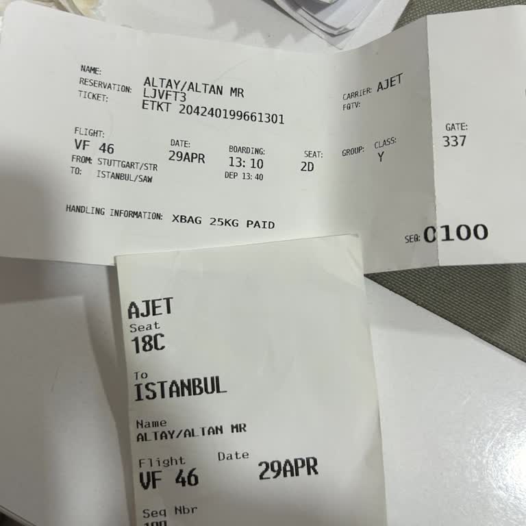 Ajet, Parası Ödenmiş 2D Koltuğu,18c Standart Koltukla Değiştirdi