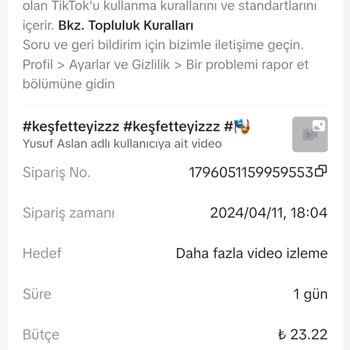 TikTok Tanıtımım Reddedildi Ama Param Geri Gelmedi