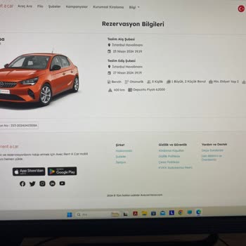 Avec Rent A Car Rezervasyon Hayal Kırıklığı