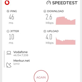 Vodafone Mobil Veri Yavaş