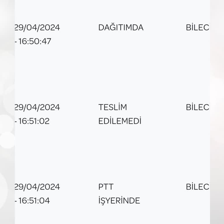 PTT Kargo PTT Bilecik Şube Kargomu Dağıtıma Çıkarın
