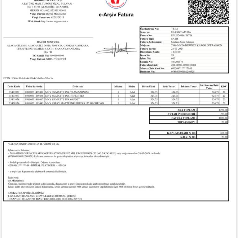 Mion Hatalı Ürün Gönderimi!