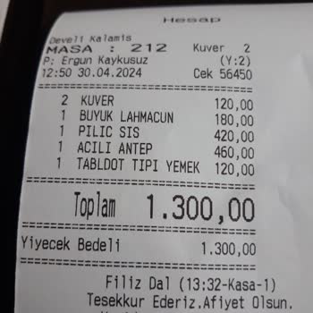 Develi Kebap'ta Fahiş Adisyon Ve Zoraki Bahşiş!