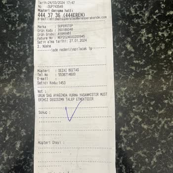 SuperStep Manisa Mağazasından Puma Ayakkabı Aldım Giyemiyorum