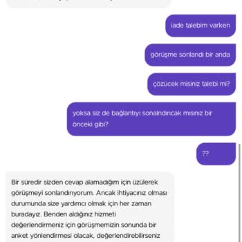 GetirYemek Getir'de Yaşanan Sipariş Ve Hizmet Sorunu
