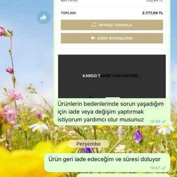 Maymoda İade Problemi Ulaşılmıyor