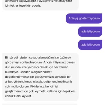 Getir Burger King Bayrampaşa İade Yapmıyor