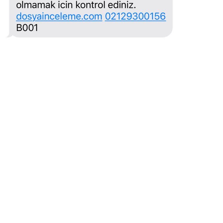 ERESTA (SMS) Haksız Borç Bildirimi Ve Ulaşılamayan Numara