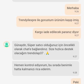 Trendyol Express Ürünüm Aylardır Kayıp Sonuç Alamıyorum