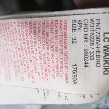 LCW Kot Pantolon Kalitesizliği