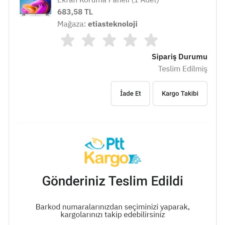 Etiasglass Faturasız Ve Kırık Ürün Hayal Kırıklığı