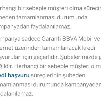 Garanti BBVA Kredi Başvurusu Karmaşası Ve Bilgi Eksikliği