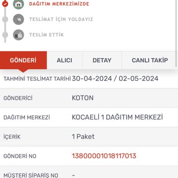 Kargomsende Kocaeli Dağıtım Merkezi