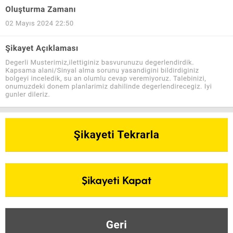 Turkcell Şebeke Sinyal Problemi