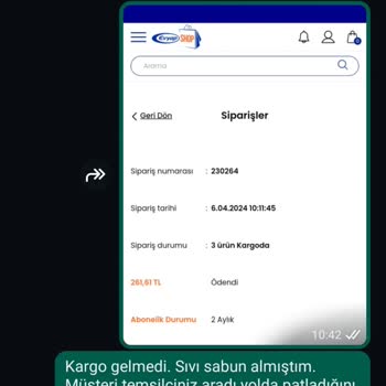 Evyapshop.com Evyap Kargo Karmaşası