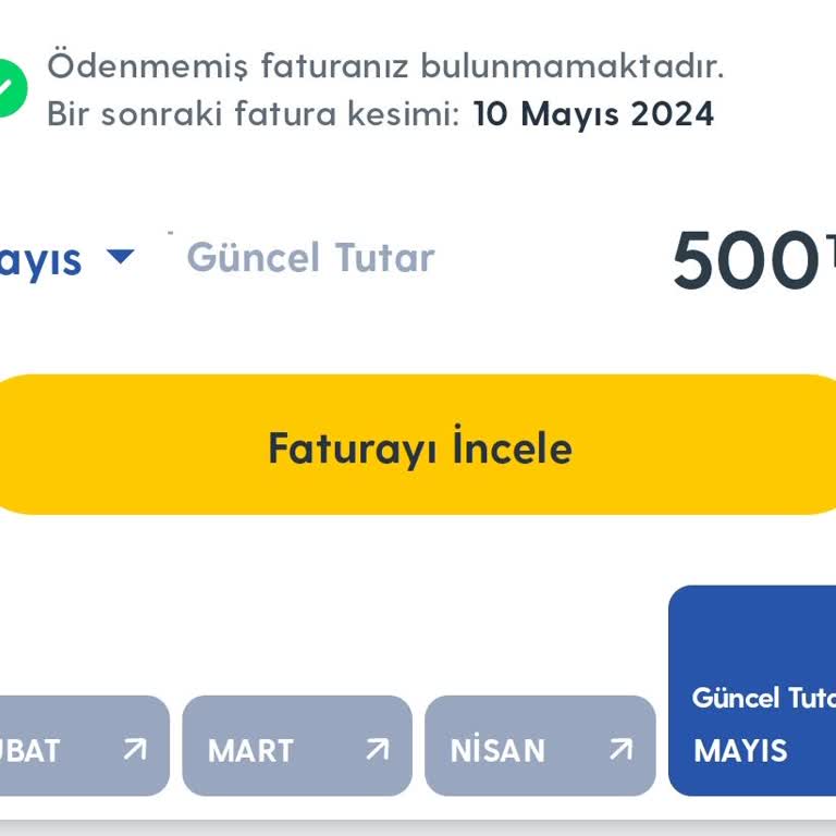 Turkcell Yüksek Fatura Tutarı