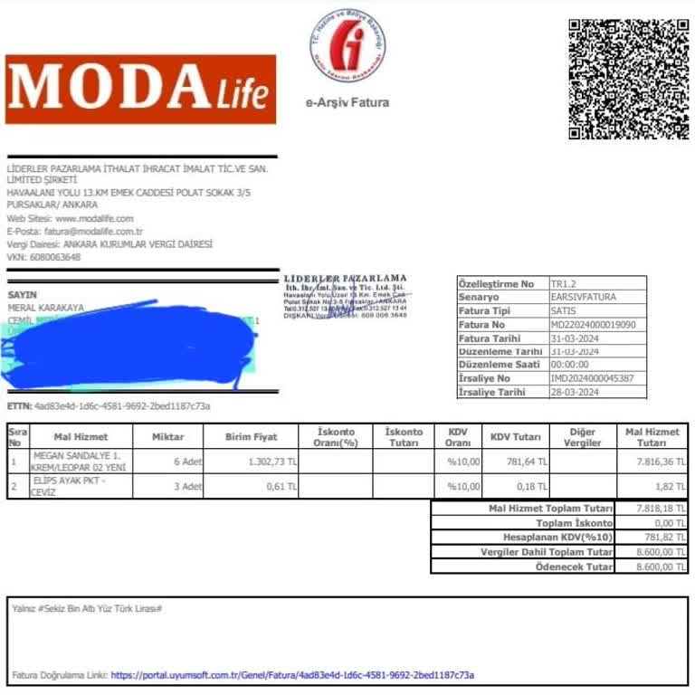 Modalife Ayıplı Hizmet Verilmesi