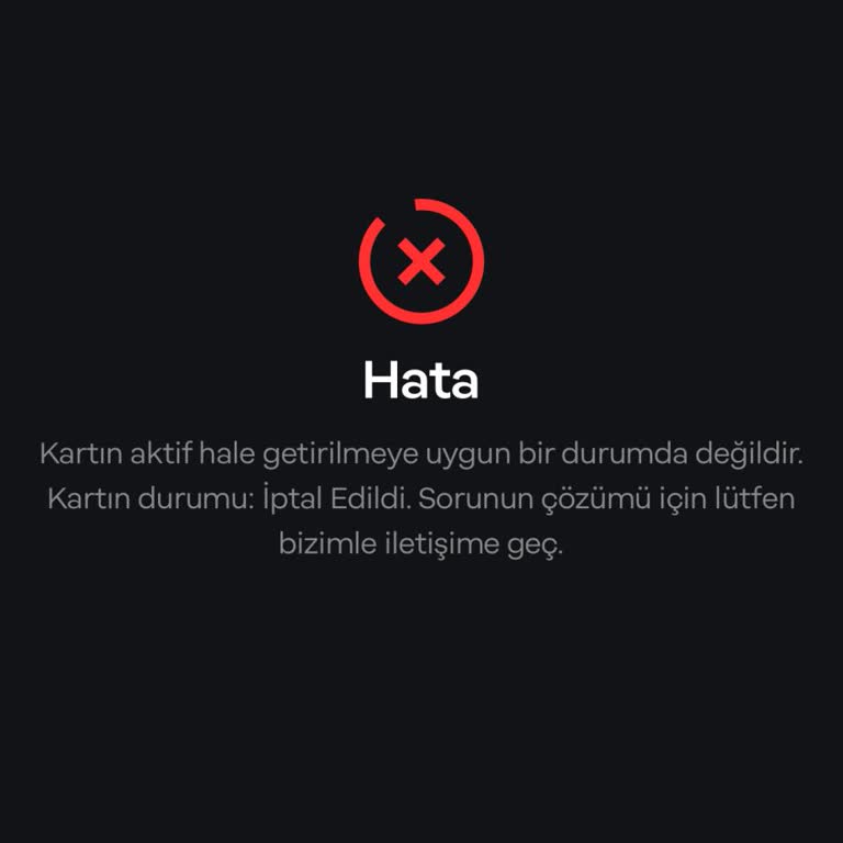 Papara Kartım Aktive Olmuyor