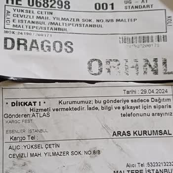 Fest Danışmanlık Ve Depolama Eksik Ve Faturasız Ürün Gönderdi