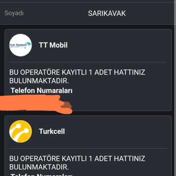 Turkcell Başkasının Adına Kayıtlı GSM Numarası E-devlette Bana Kayıt Görünüyor