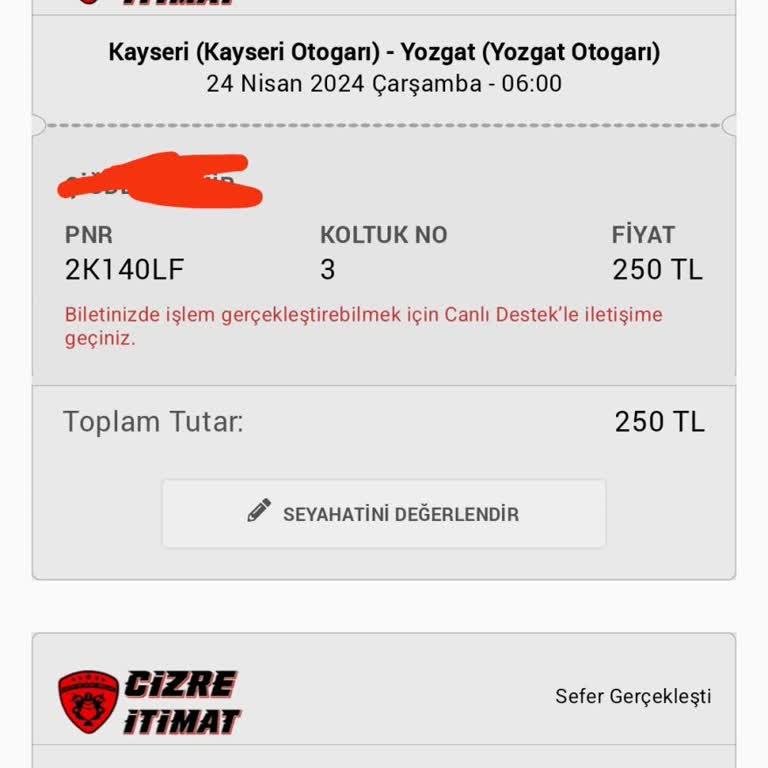 Obilet Firmanın Sürekli Rötar Yapmasına Rağmen Ücret İadesi Yapmaması