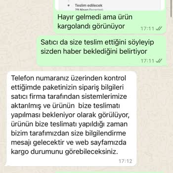 Toysall Hepsiburada Satıcı Değişimi Ve Ürünün Kargolanmaması