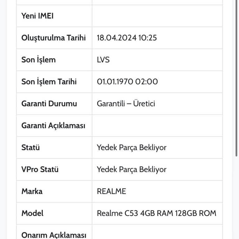 Realme Yeni Telefonun Bozul Çıkması
